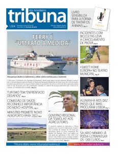 Tribuna da Madeira, edição 963 - Semanário Independente