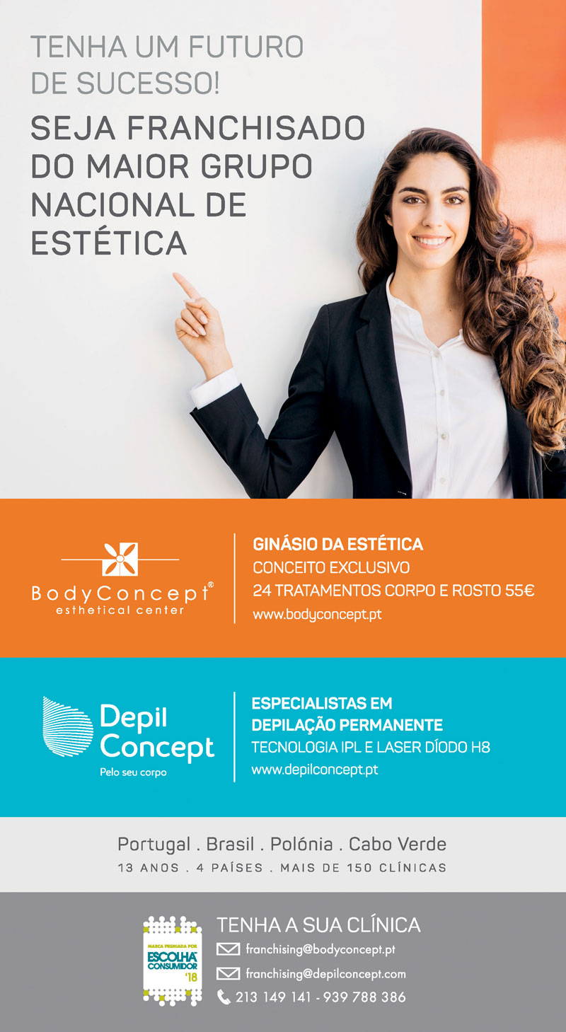 www.bodyconcept.pt, www.depilconcept.pt, franchising@bodyconcept.pt, franchising@depilconcept.com,