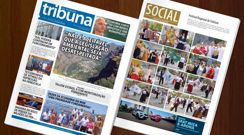 Nas bancas a edição 1385 do Tribuna da Madeira