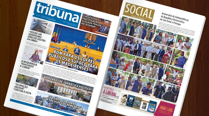 Nas bancas a edição 1386 do Tribuna da Madeira