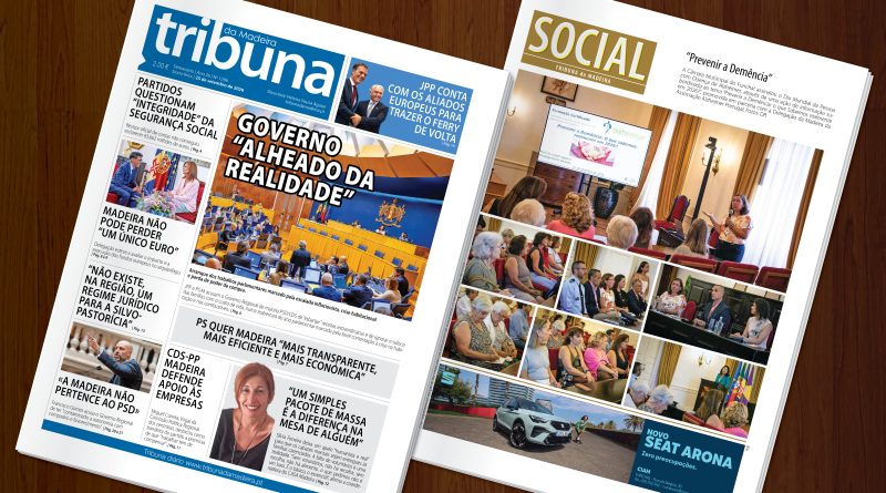 Nas bancas a edição 1396 do Tribuna da Madeira