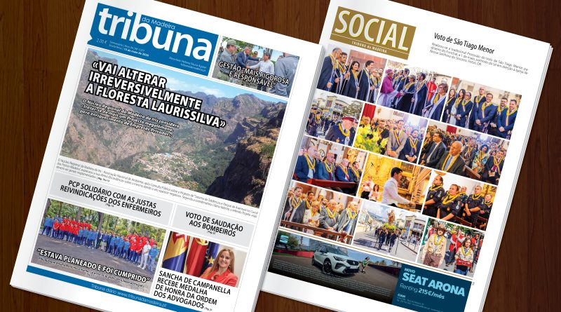 Nas bancas a edição 1377 do Tribuna da Madeira