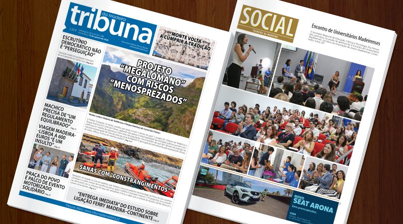 Nas bancas a edição 1390 do Tribuna da Madeira
