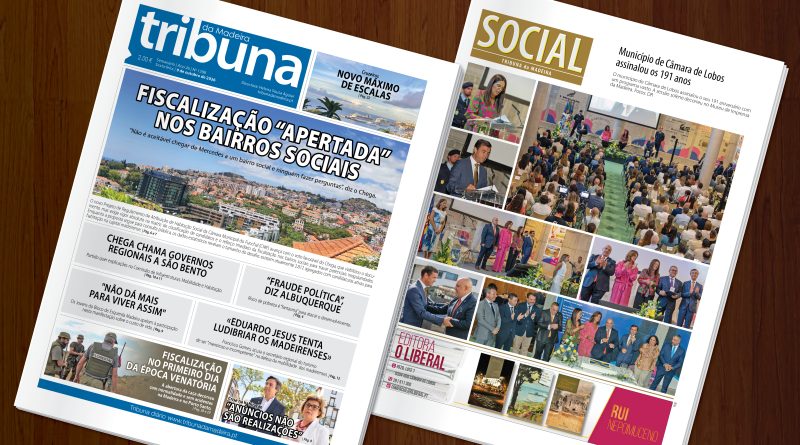 Nas bancas a edição 1398 do Tribuna da Madeira